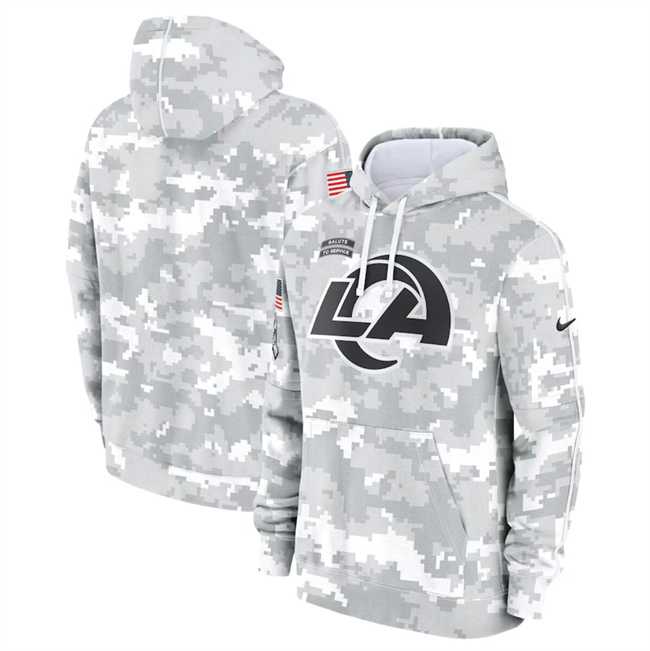 Men's Los Angeles Rams 2024 Arctic Camo Salute To Service Club Fleece Pullover Hoodie,We sell and wholesale Men's Los Angeles Rams 2024 Arctic Camo Salute To Service Club Fleece Pullover Hoodie on line form chian!